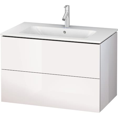 Duravit L-Cube Wall Mounted Vanity Kit White High Gloss LC000902222